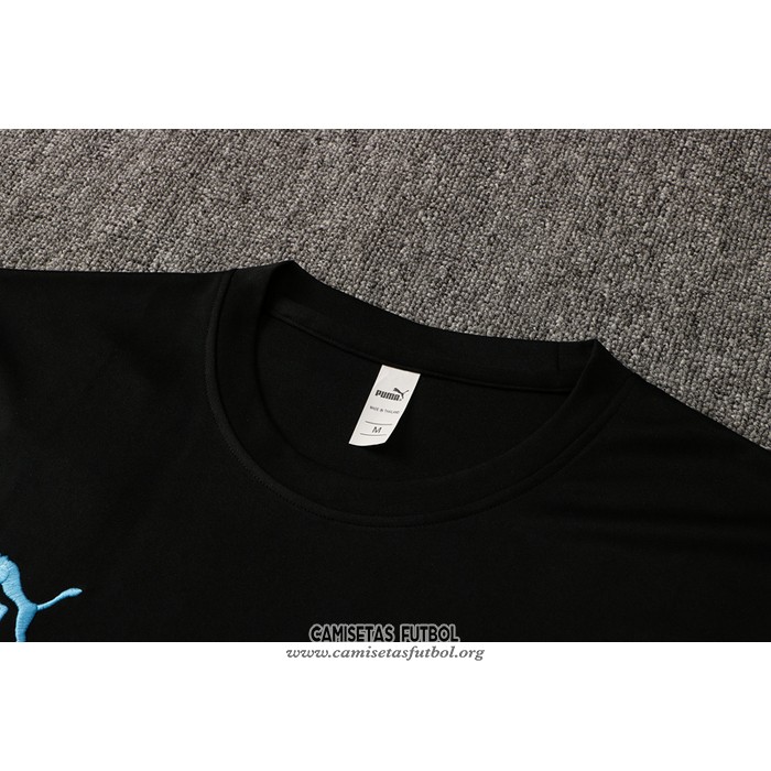 Chandal del Olympique Marsella Manga Corta 2021/2022 Negro